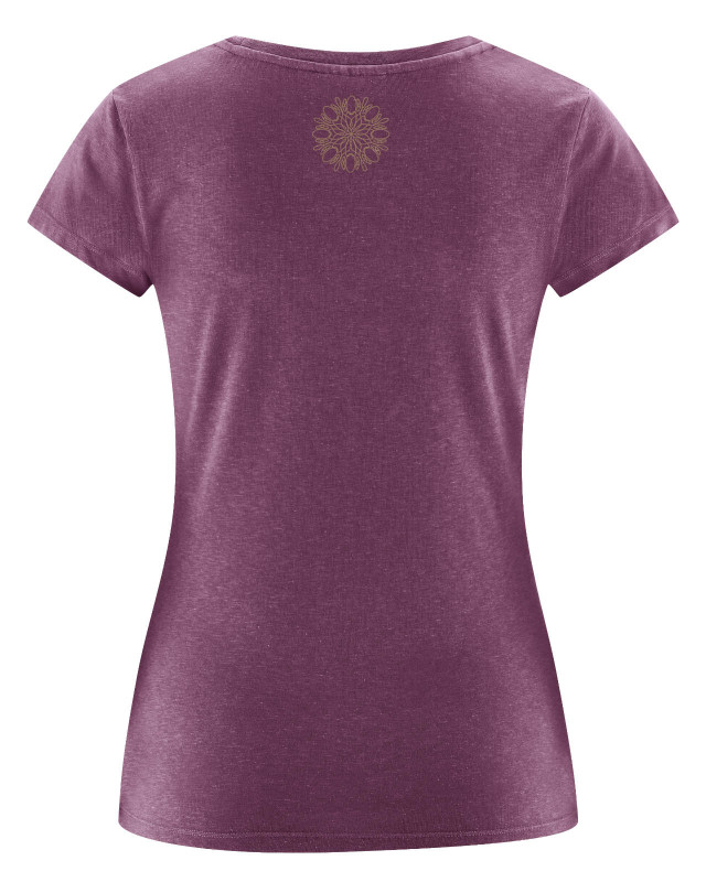 HempAge Hanf Yoga Shirt - Farbe purple aus Hanf und Bio-Baumwolle